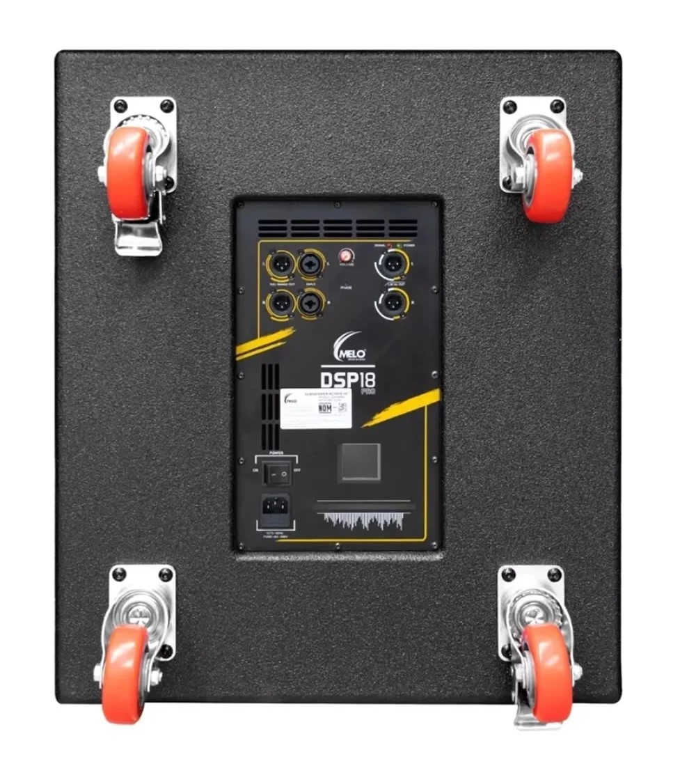 Subwoofer Amplificado MELO DSP18PRO 18" 900 Watts Clase D