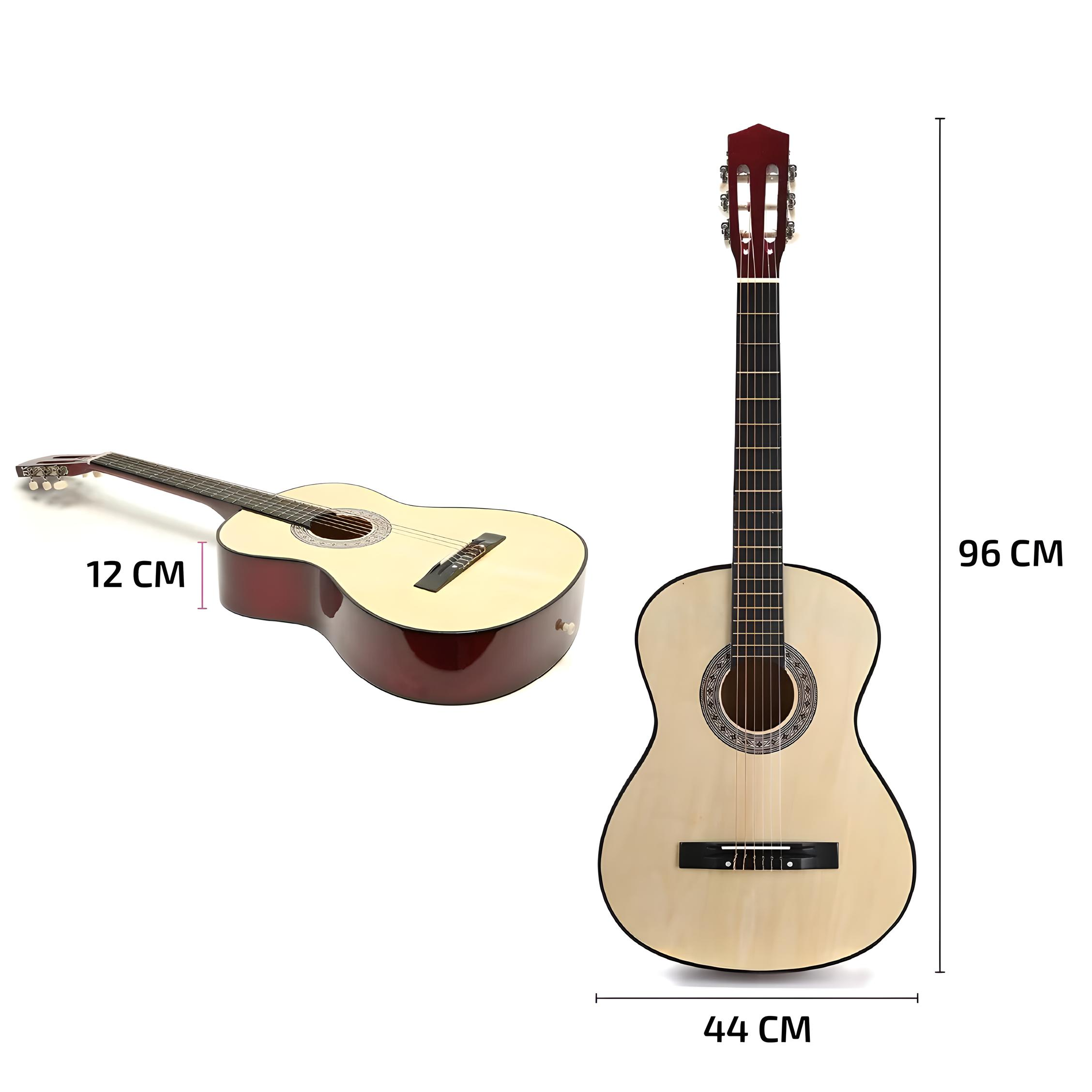 Guitarra Criolla Clasica Color Natural Para Mano Derecha 