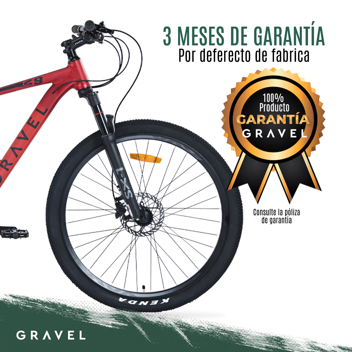 Bicicleta Gravel Andes Mtb De Montaña R29 24v Shimano Altus Color Rojo Tamaño del cuadro L