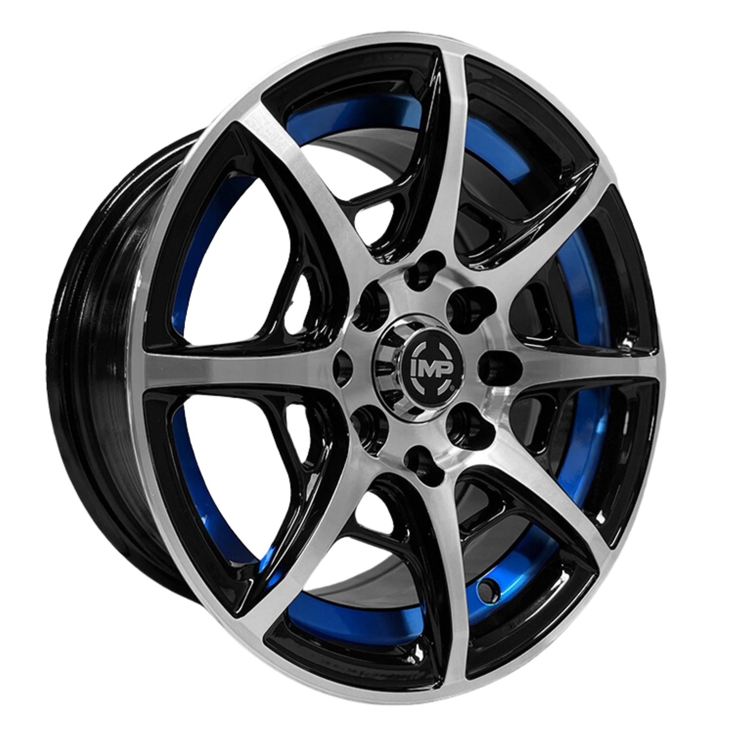 Paquete 4 Rines 13 8x100/114.3 Bmf Blue Under Matiz Tsuru