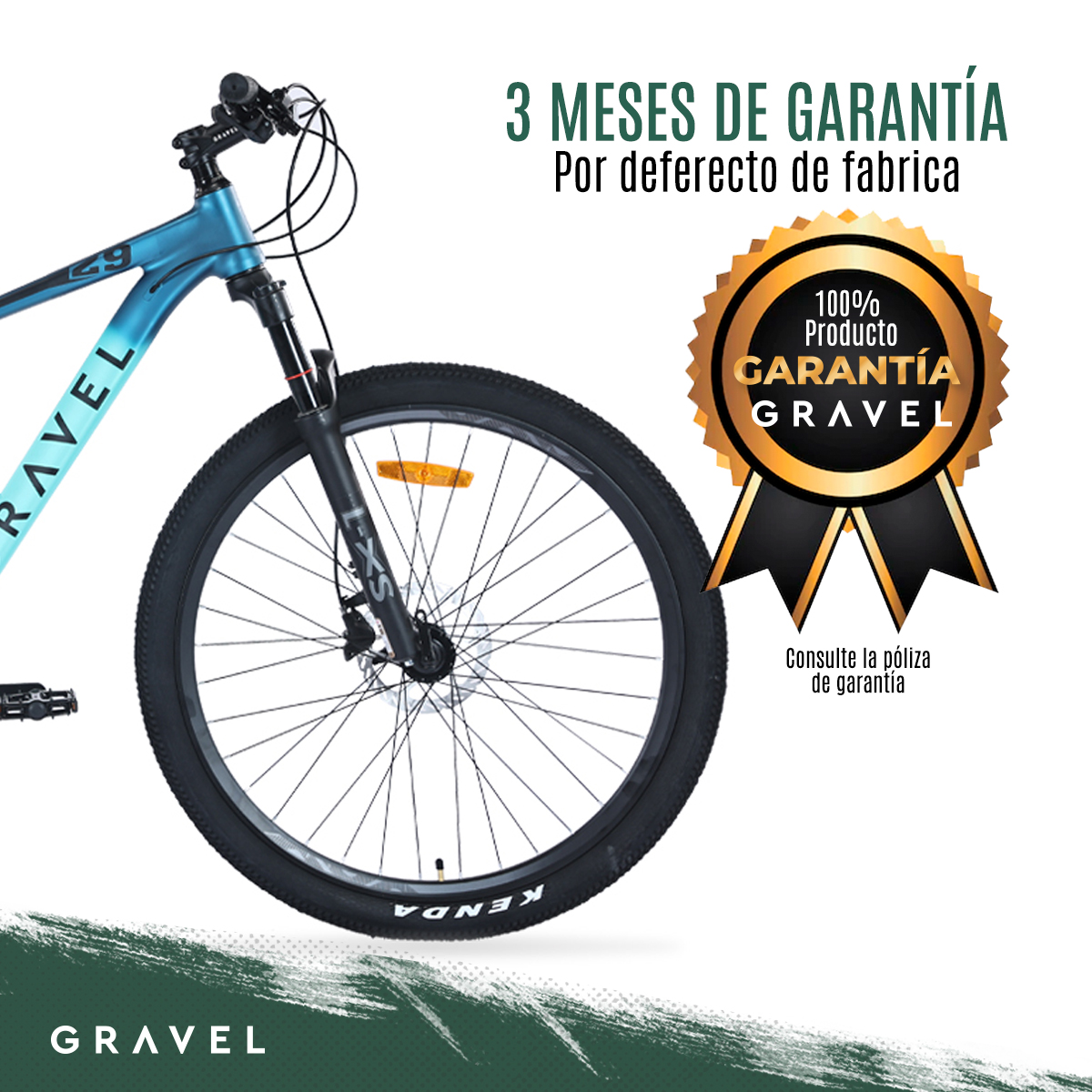 Bicicleta Gravel Andes Mtb R29 24v Shimano Altus Aluminio Color Azul Tamaño del cuadro S