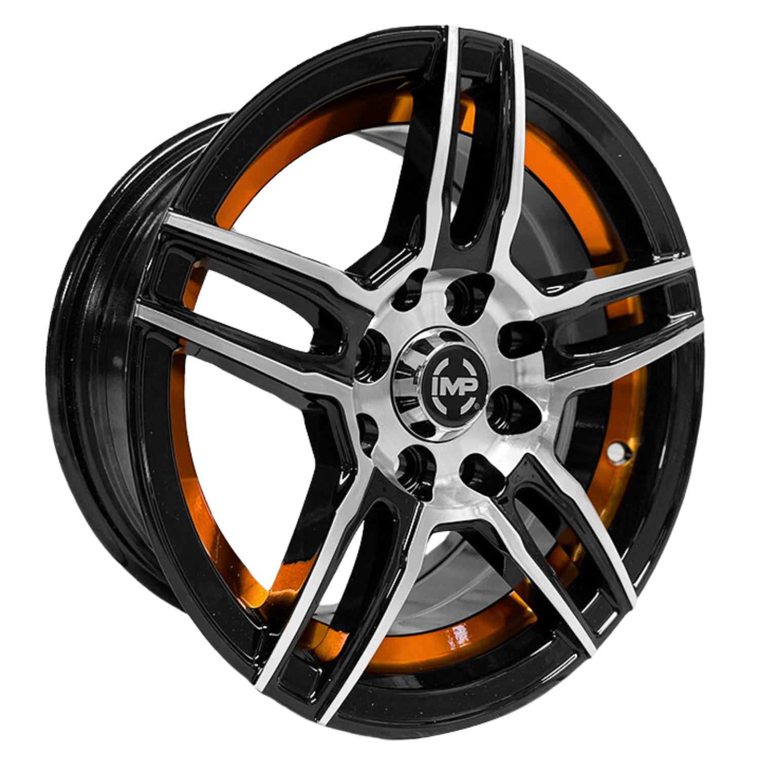 Paquete 4 Rines 13 8x100/114.3 Bmf Orange U Cut Matiz Tsuru