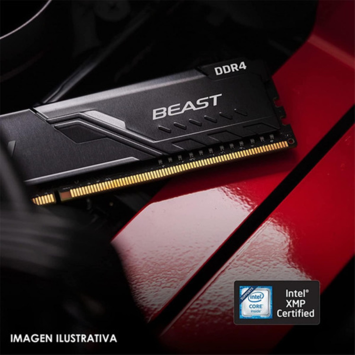 Memoria RAM gamer color negro 8GB