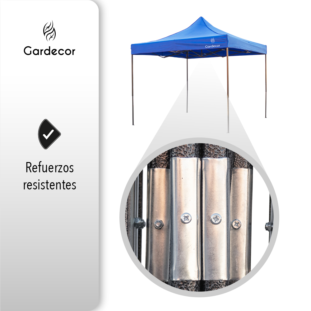 TOLDO TIPO CARPA 2X3 PLEGABLE COLOR AZUL GARDECOR 