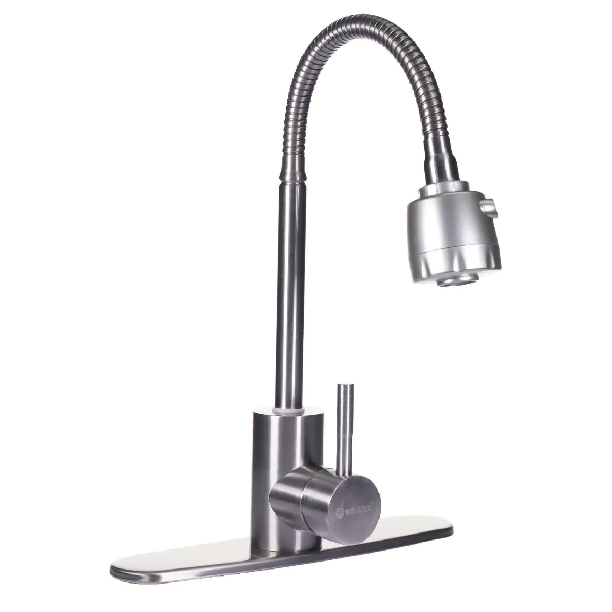 Monomando Fregadero Llave Flexible 8' Grifo Acero Inoxidable