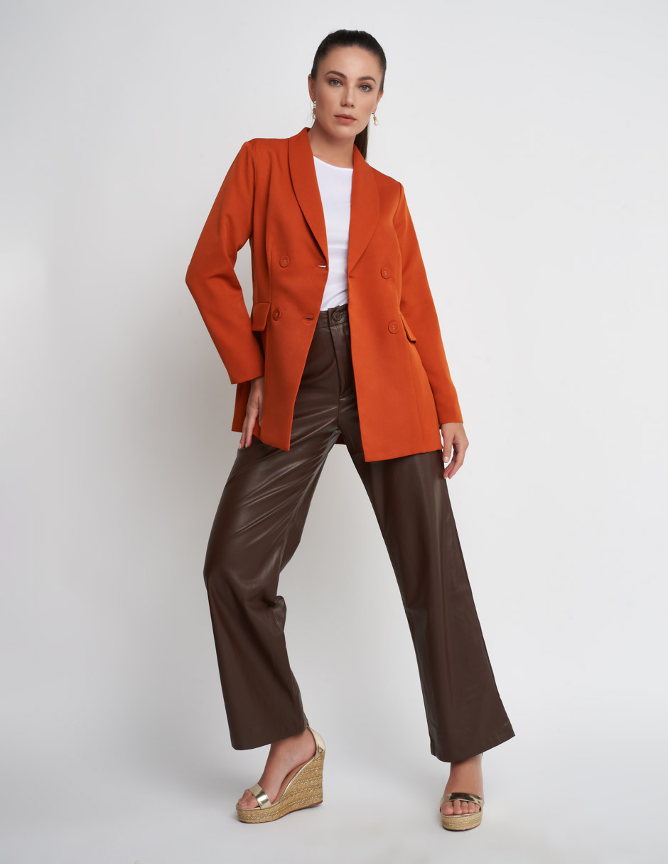 Pantalon Cafe Devendi de Vinipiel Café Tiro Alto