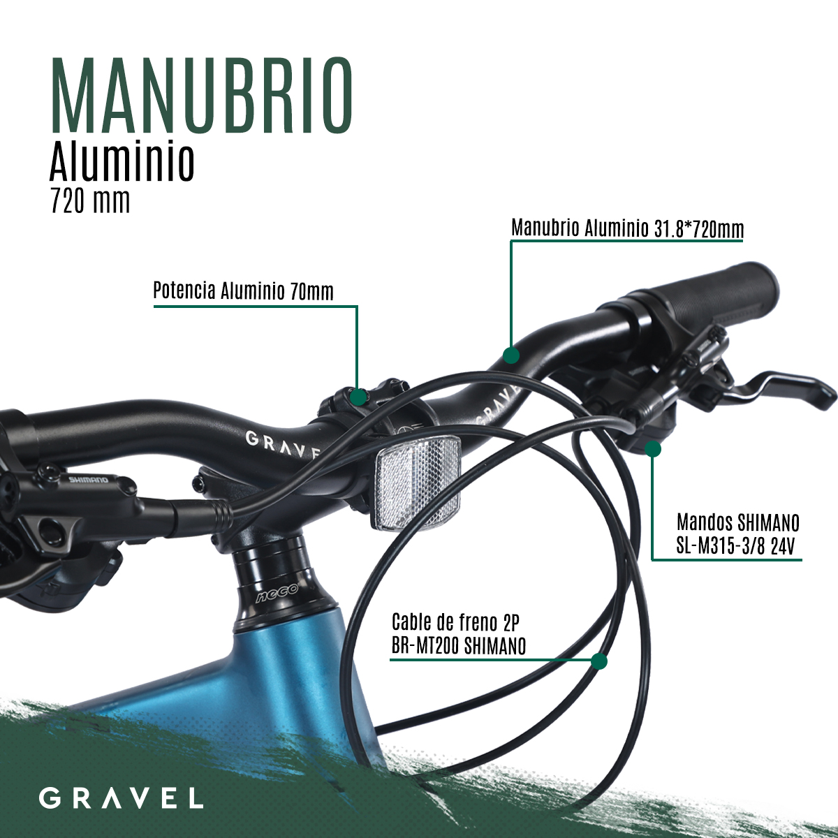 Bicicleta Gravel Andes Mtb De Montaña R29 24v Shimano Altus Color Azul Tamaño del cuadro 17