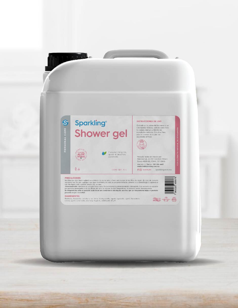 Sparkling Shower Gel corporal de ducha semilíquido 20 litros.
