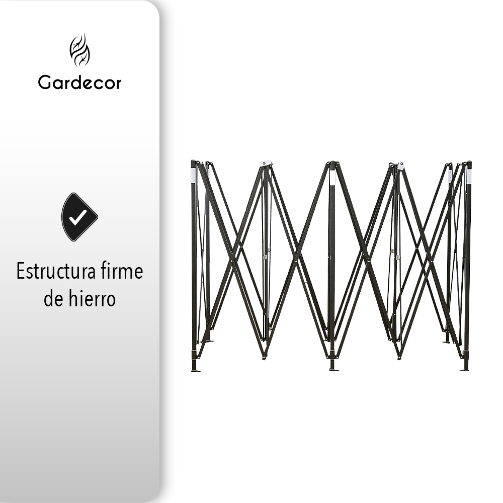 TOLDO TIPO CARPA PLEGABLE 3X6 COLOR AZUL GARDECOR.