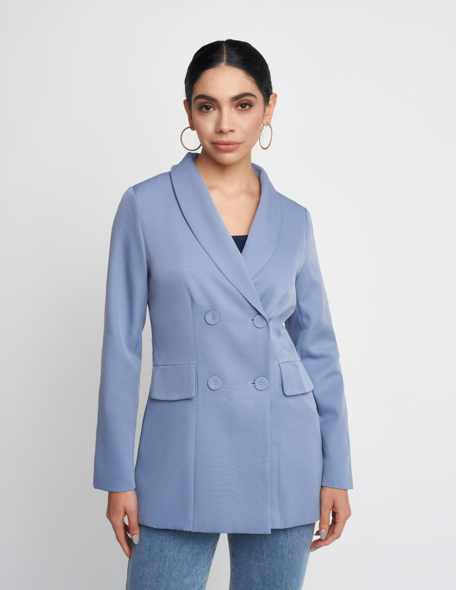 Blazer Azul Mujer