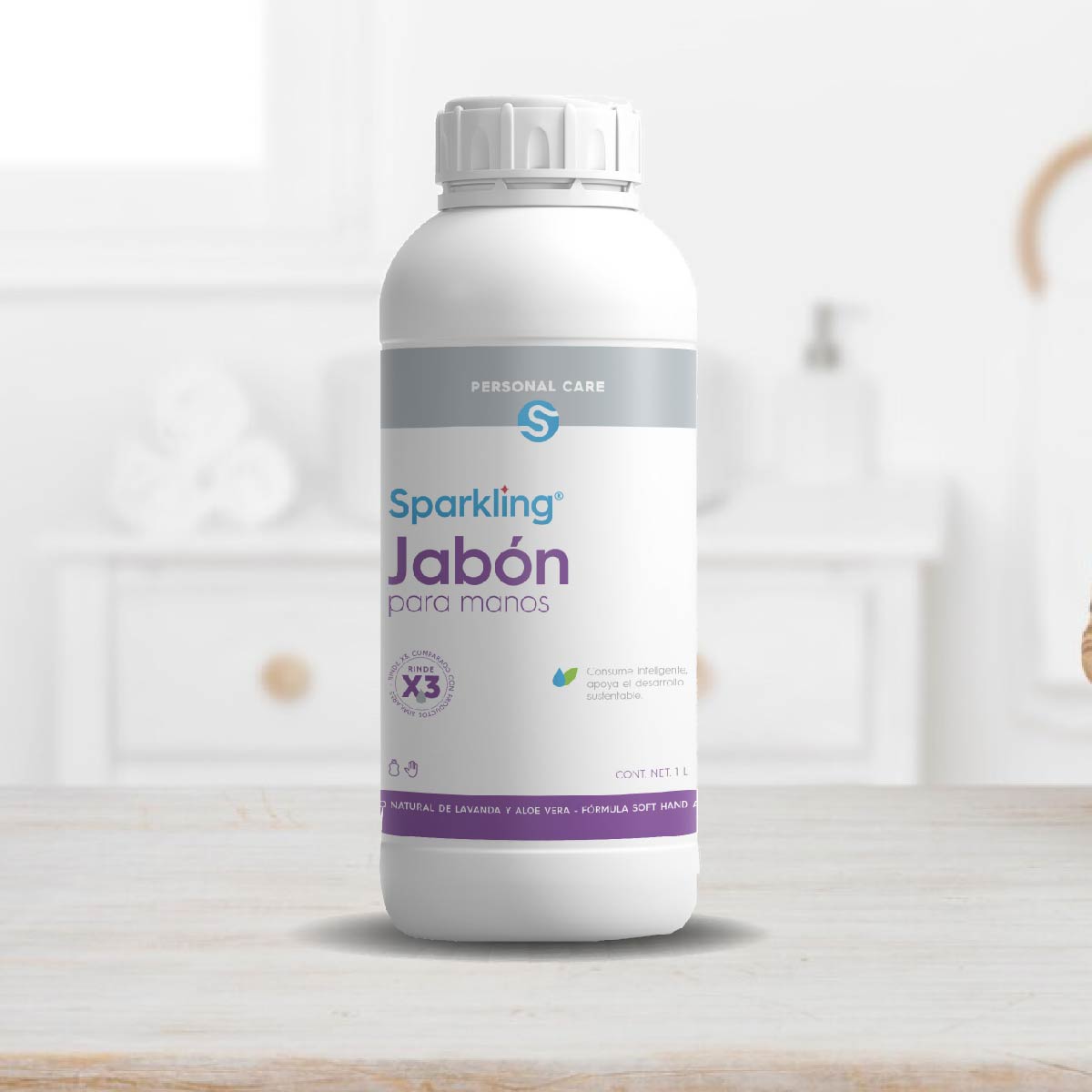 Sparkling Jabón para Manos 1 litro.