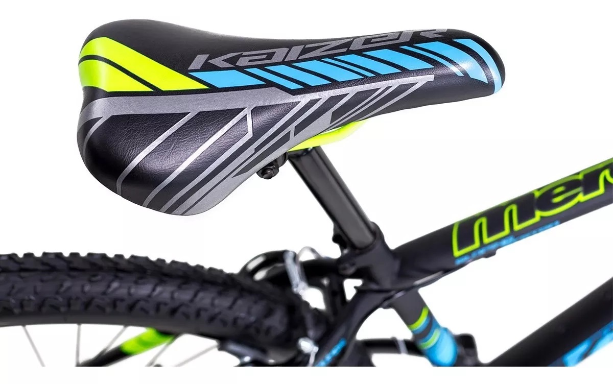 BICICLETA MERCURIO KAIZER MTB R26 NEGRO/AZUL CON SUSPENSION