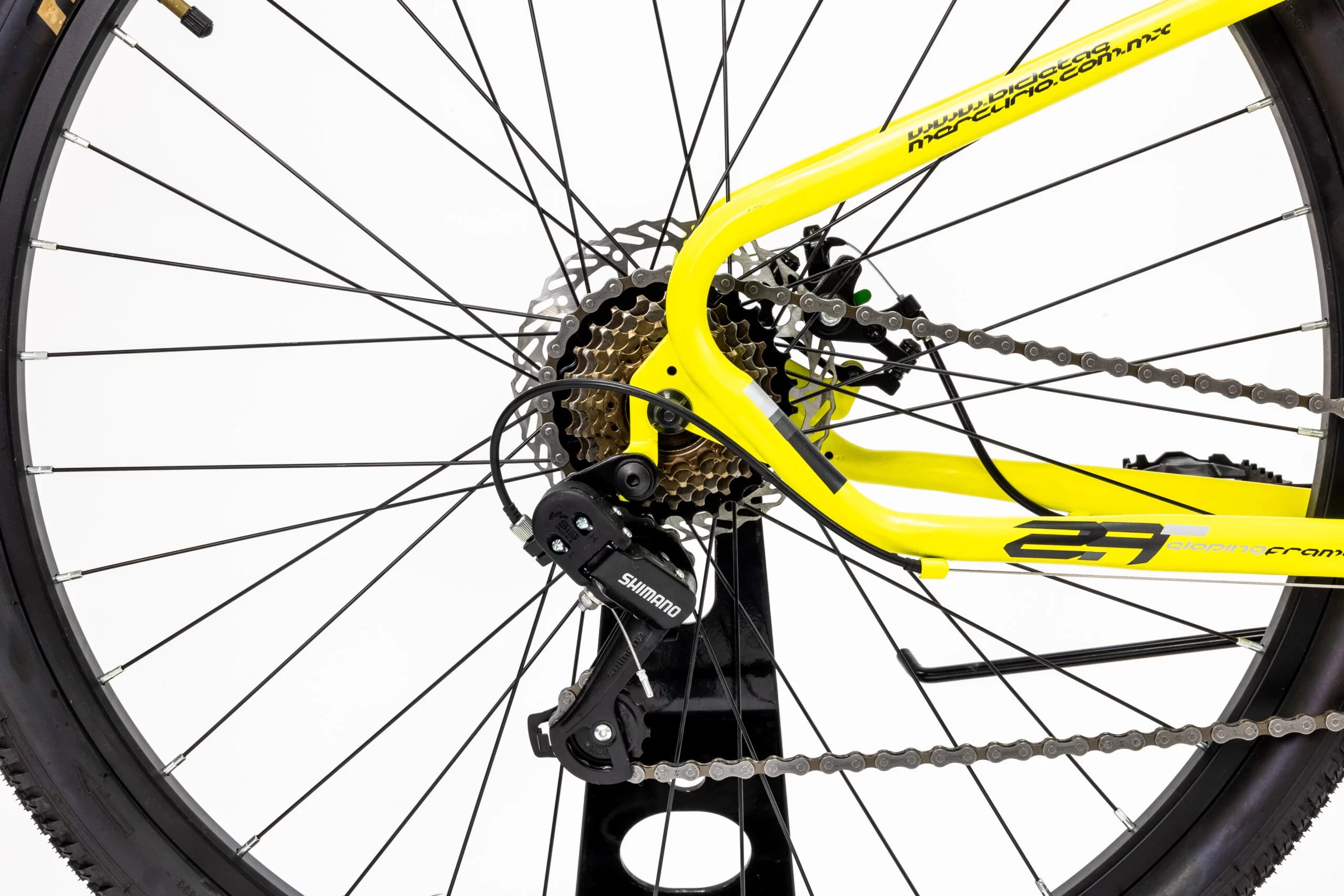 BICICLETA MERCURIO KAIZER MTB R29 21V SHIMANO DISCO AMARILLO ENDY16.