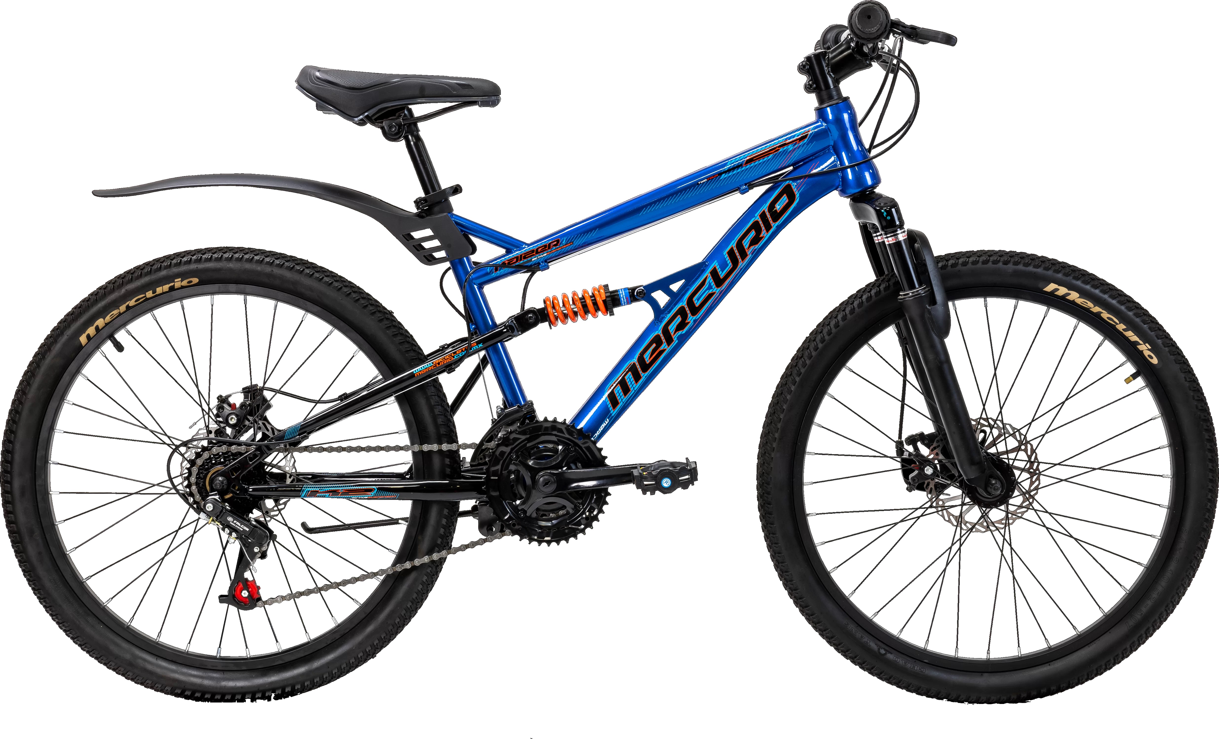 BICICLETA MERCURIO DS KAIZER R24 AZUL 21 VEL 2023 - Main Image