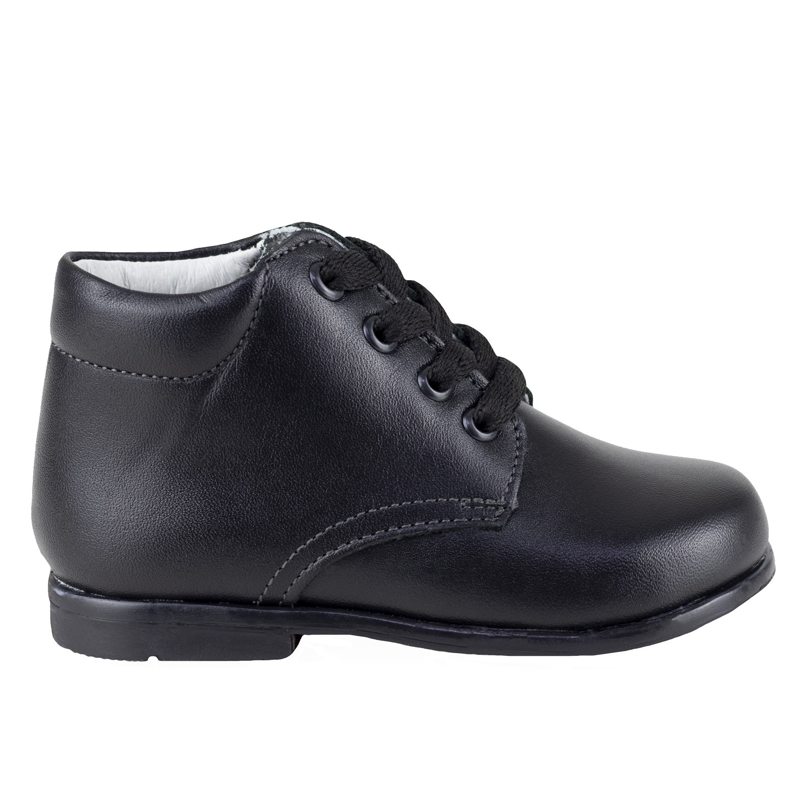 Zapato Para Bebés Piel Negro Audaz Piel Lisa 184000-A 13-16 Cm