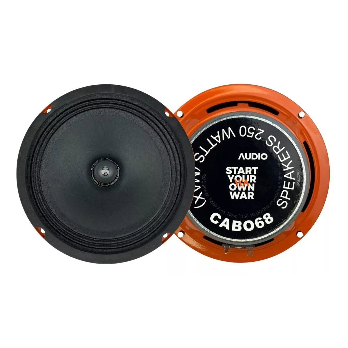 Bocina tipo medio rango War Audio CABO68 para carros x2