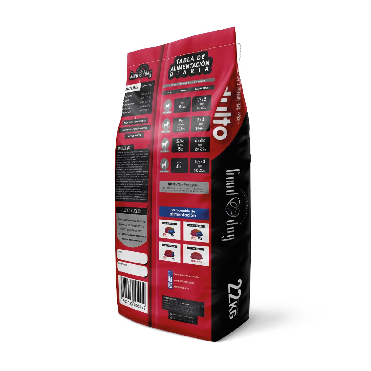 Croqueta Good Dog, Alimento Premium Perro Adulto 22 kgs.