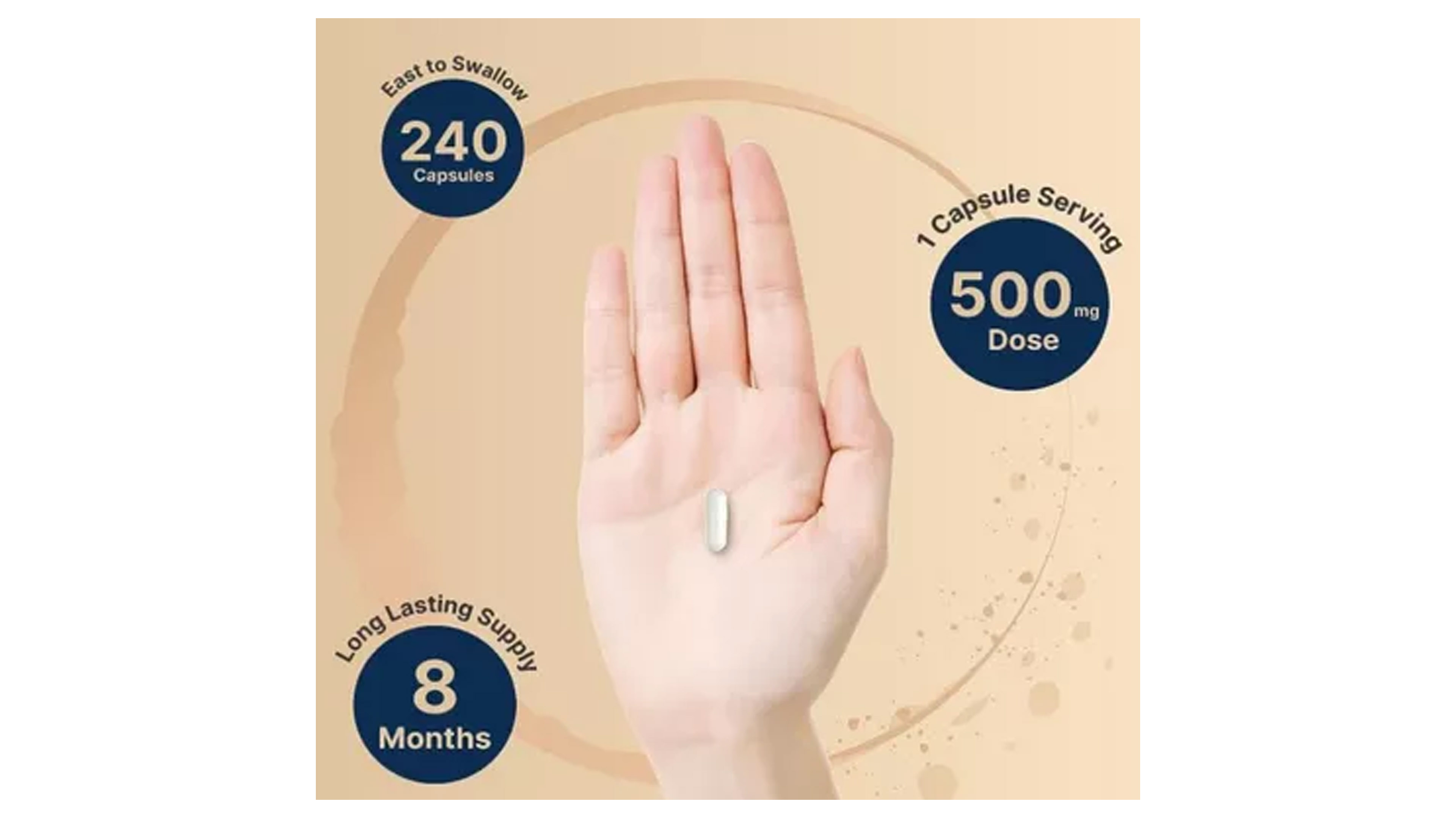 Glicinato De Magnesio 500mg Naturebell 240 Capsulas Super Absorción