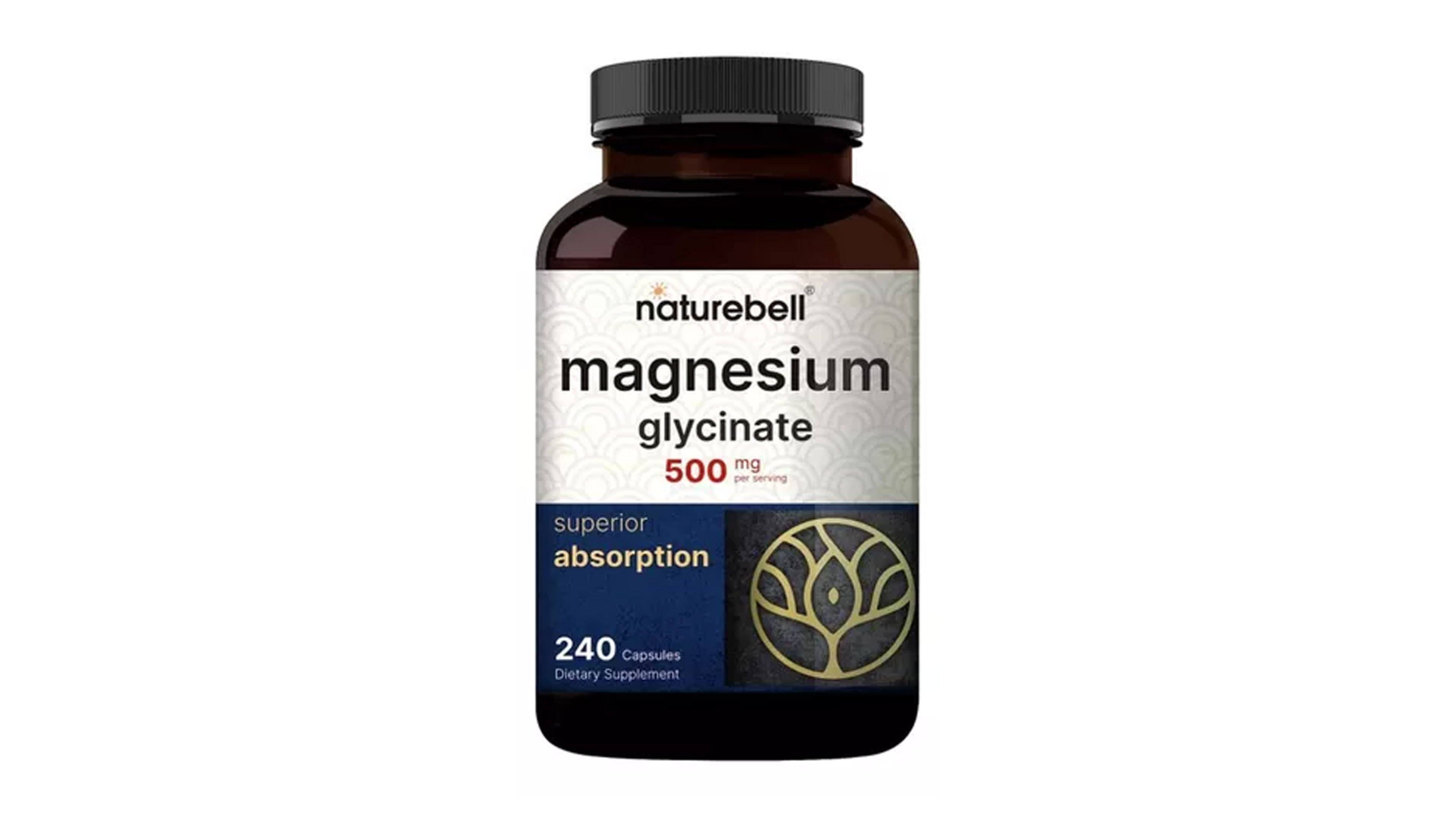 Glicinato De Magnesio 500mg Naturebell 240 Capsulas Super Absorción