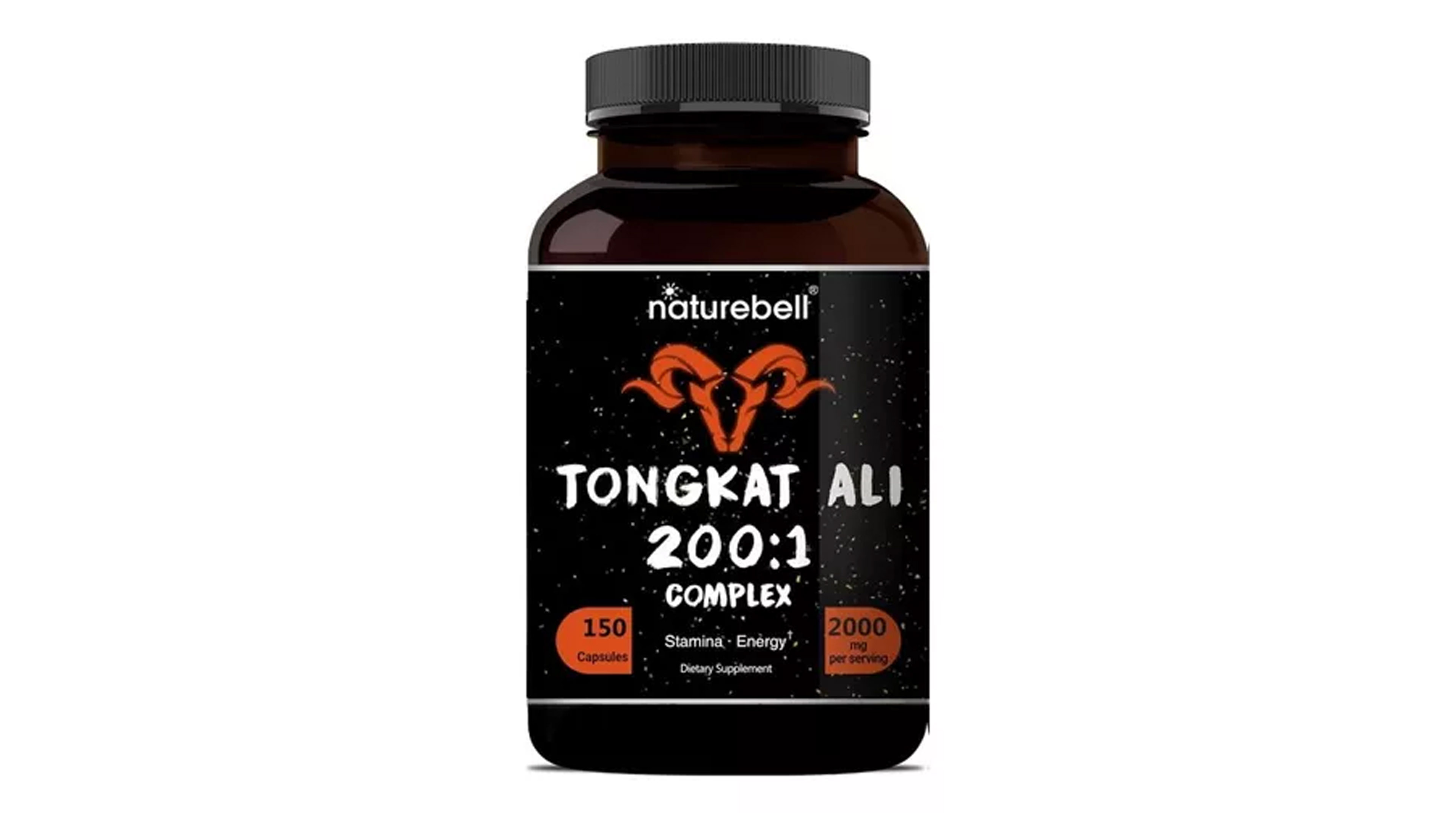  Longjack Tongkat Ali 2000mg Naturebell 120 Capsulas Energia