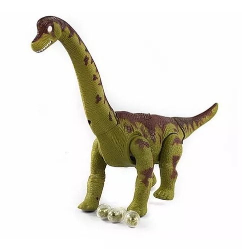 Dinosaurios Verde Juguetes Con Luz, Sonido Y Huevos Cuello Largo.
