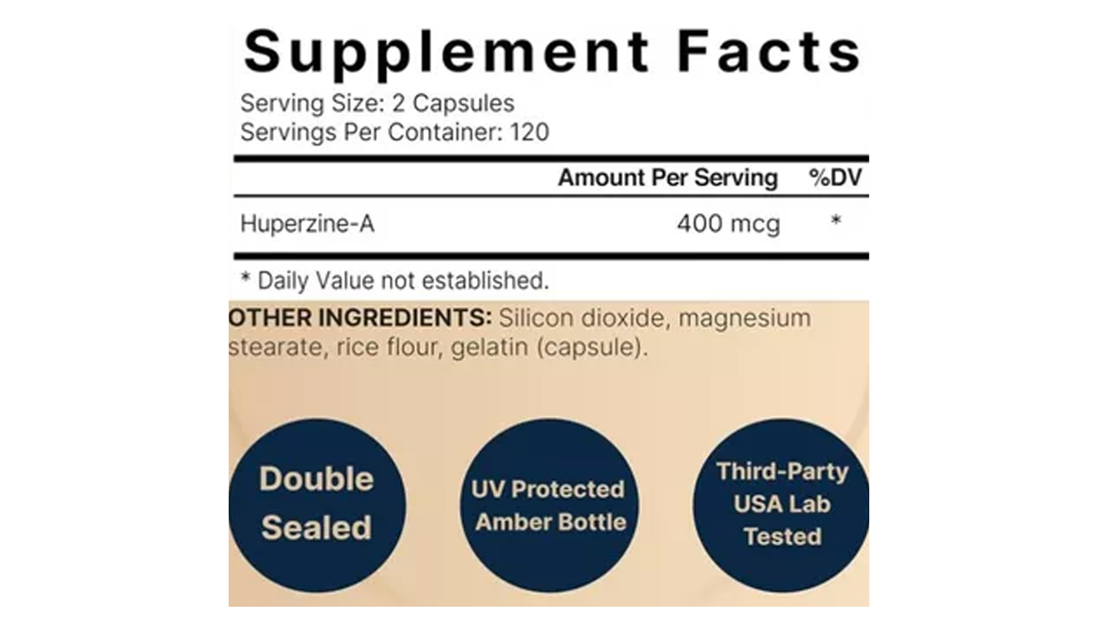 Huperzina A 400mcg Naturebell 180 Capsulas Mejora Memoria