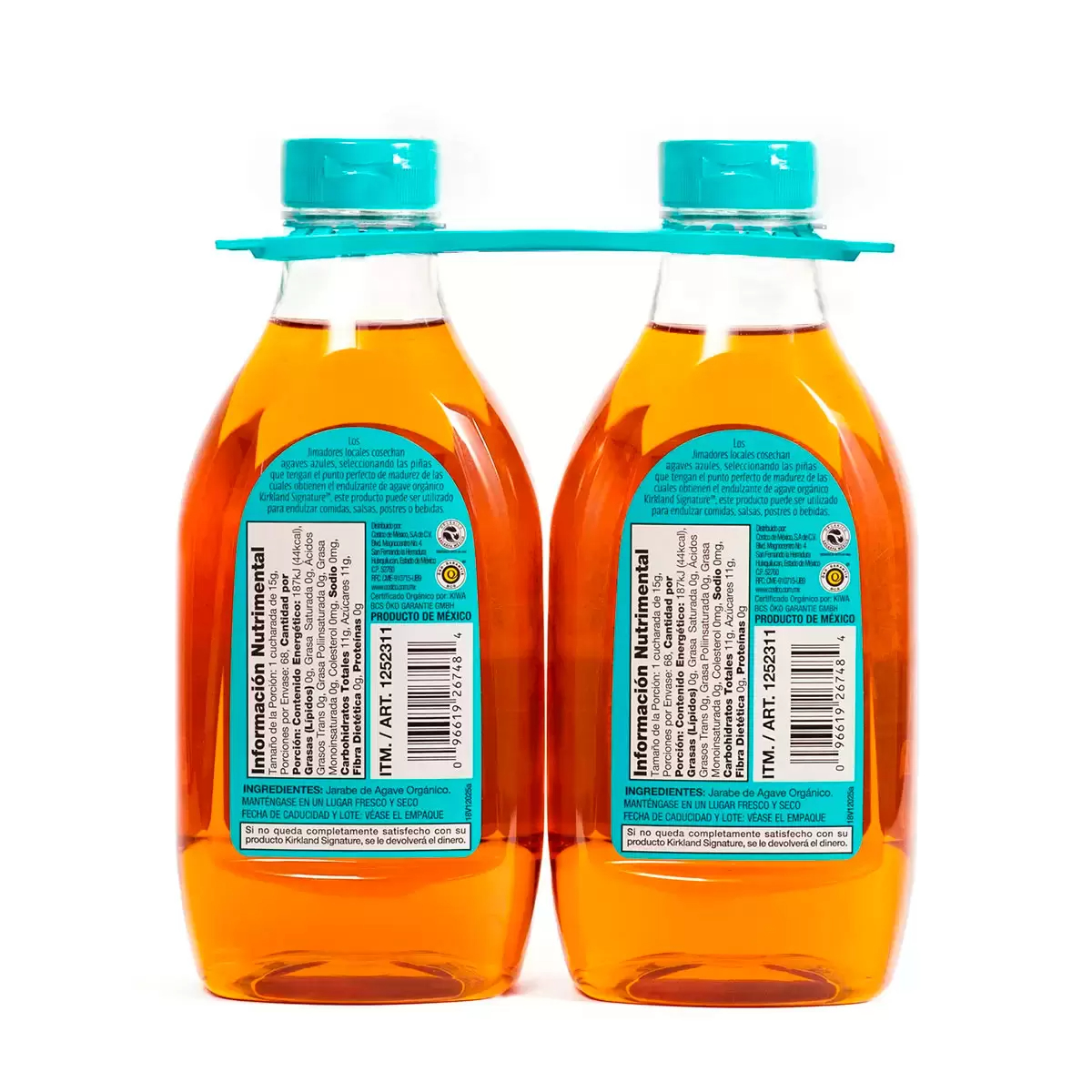 Jarabe de Agave Orgánico 2 pzas de 1.02 kg