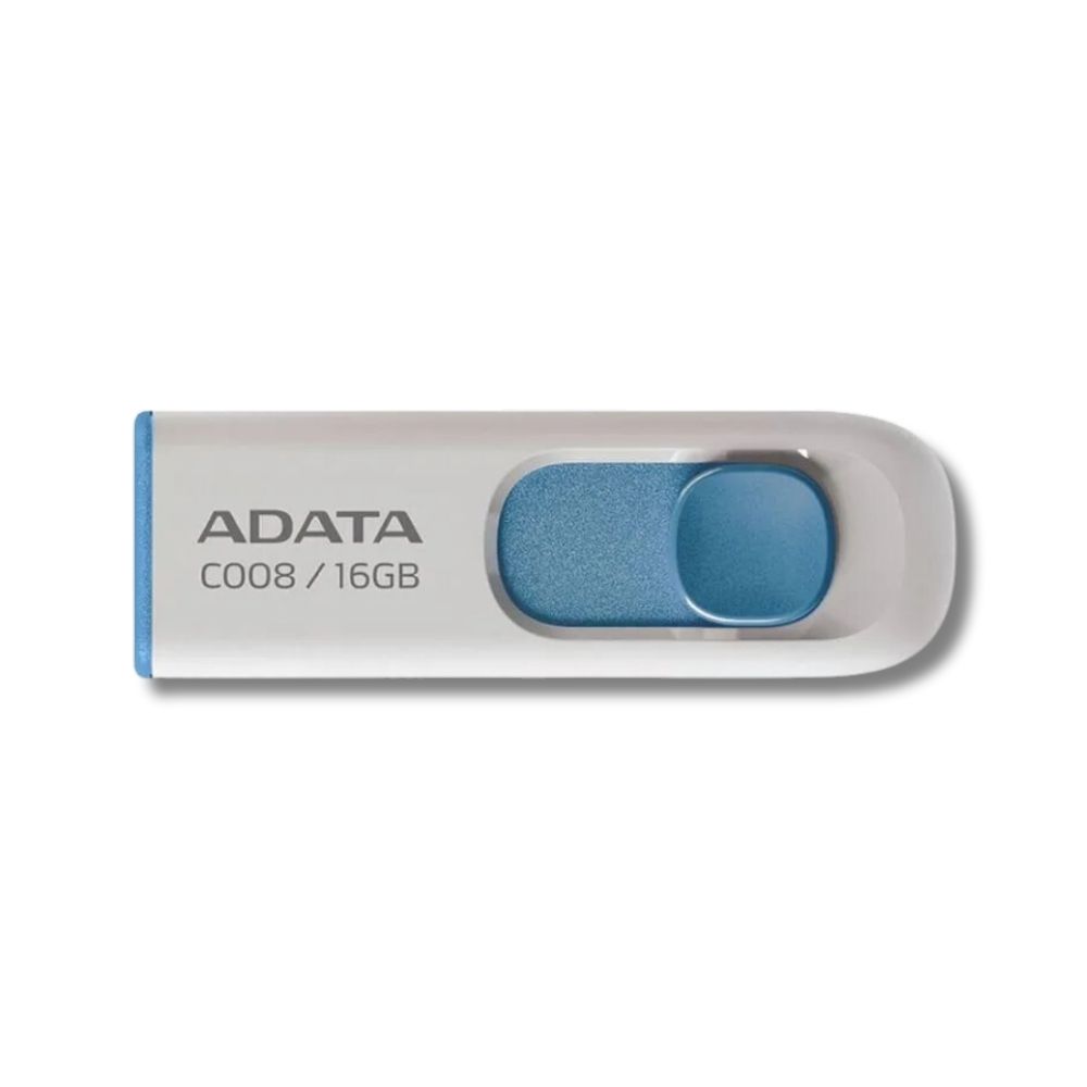 Memoria USB Adata 16GB 2.0 C008 Color Blanco