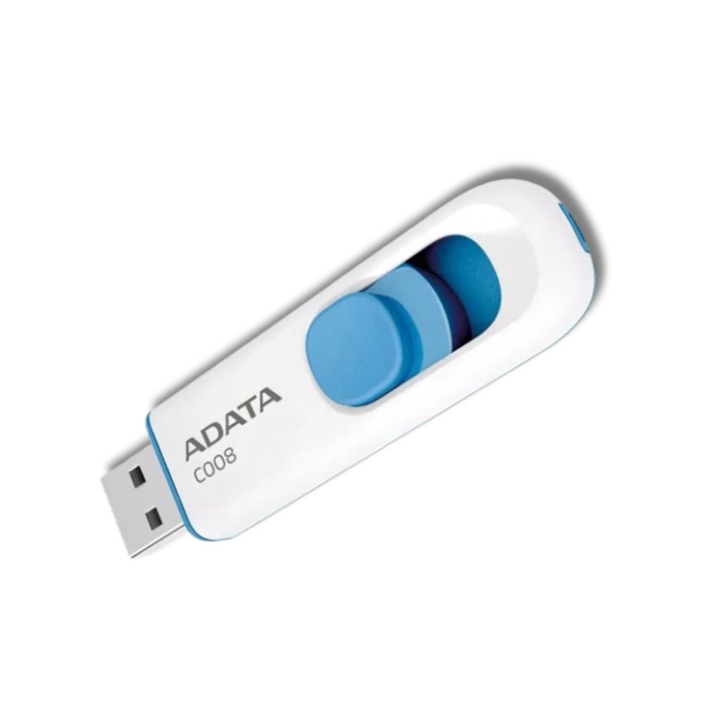 Memoria USB Adata 16GB 2.0 C008 Color Blanco