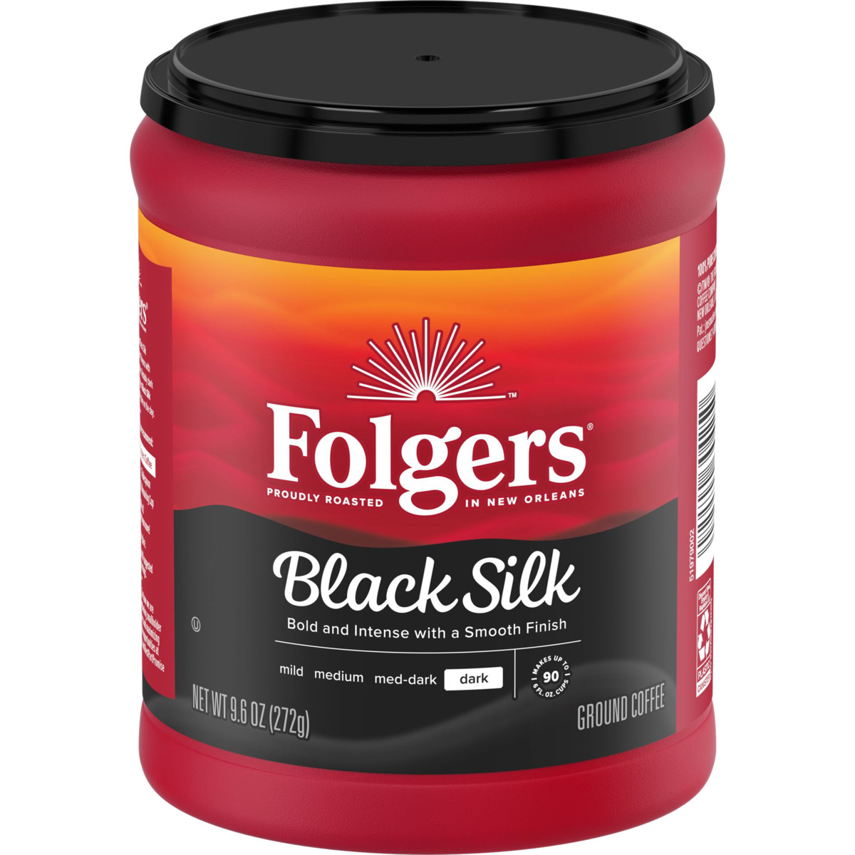 Folgers Black Silk Café Molido Tostado Dark 272g