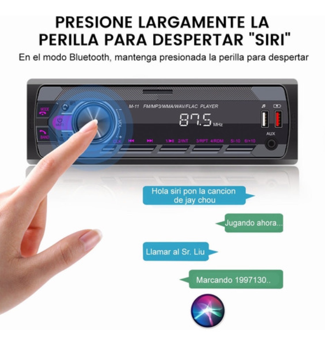 Autoestéreos Bluetooth Mp3 Radio Manos Libres Fm Aux Usb Sd