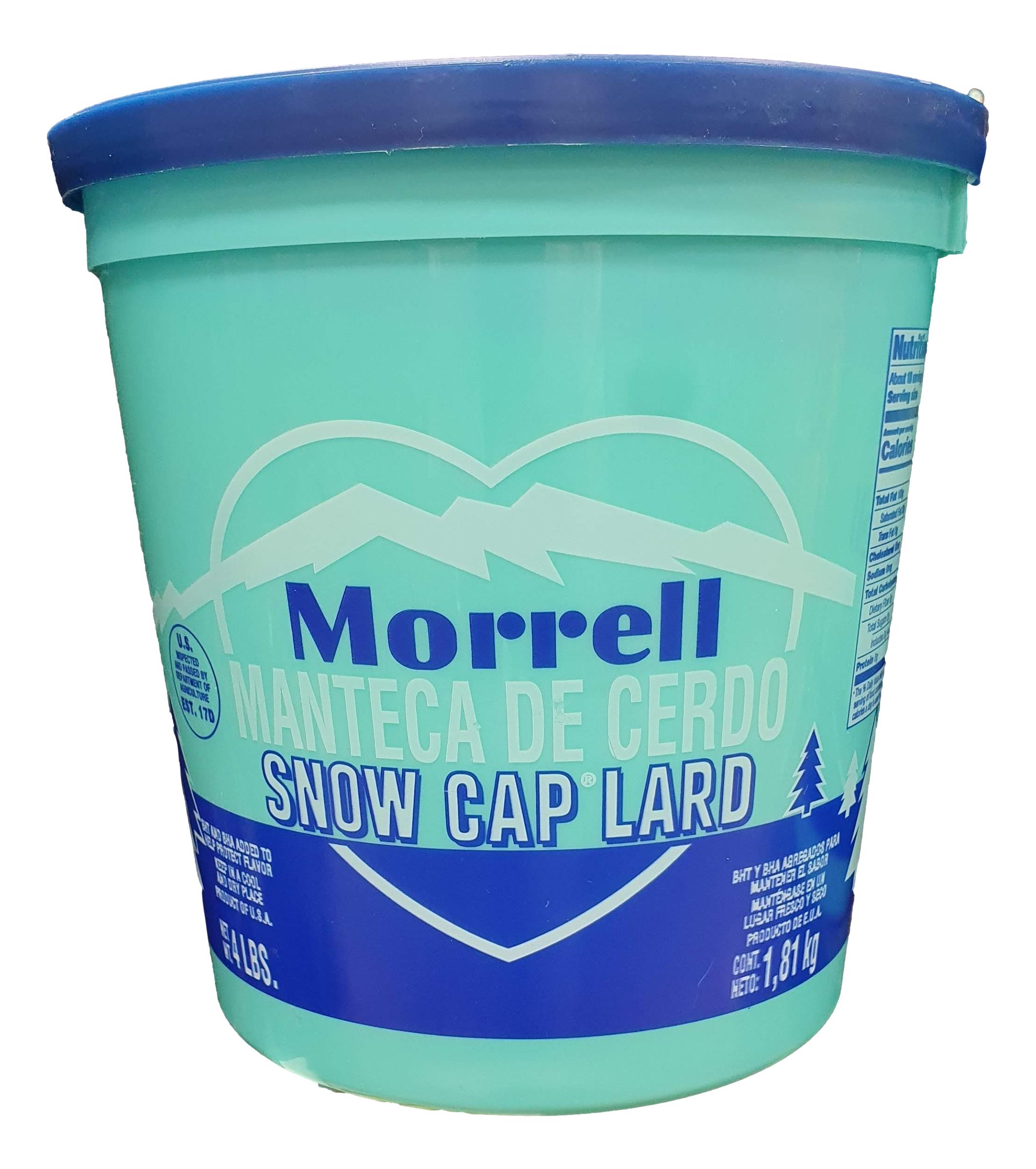 Manteca De Cerdo Morrell Importada 4 Libras Snow Cap Lard