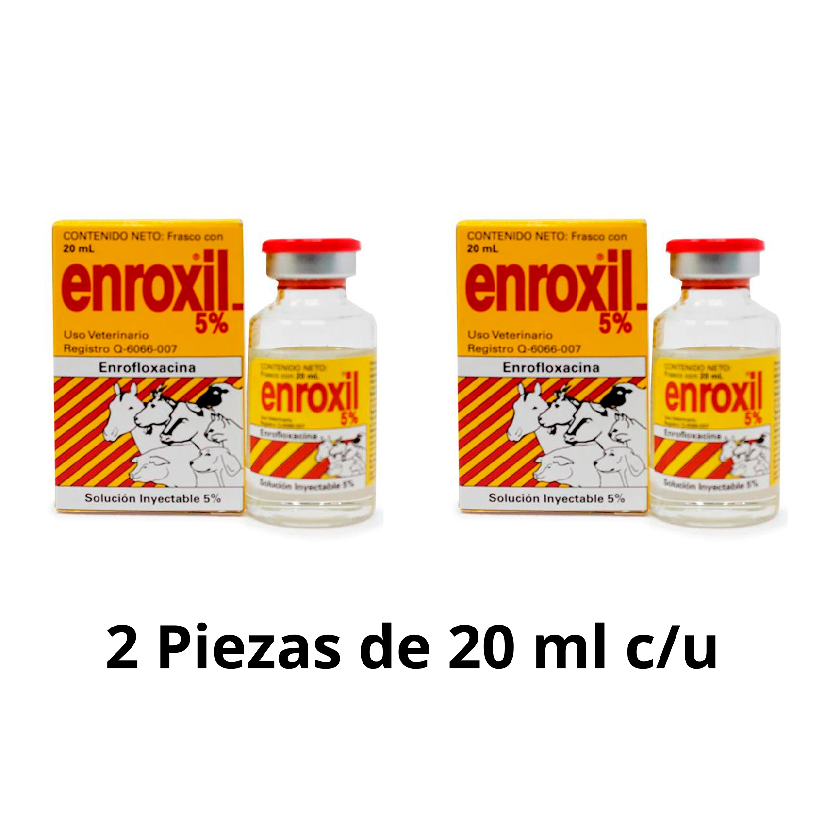ENROXIL 5% 20 ML (2 PIEZAS)