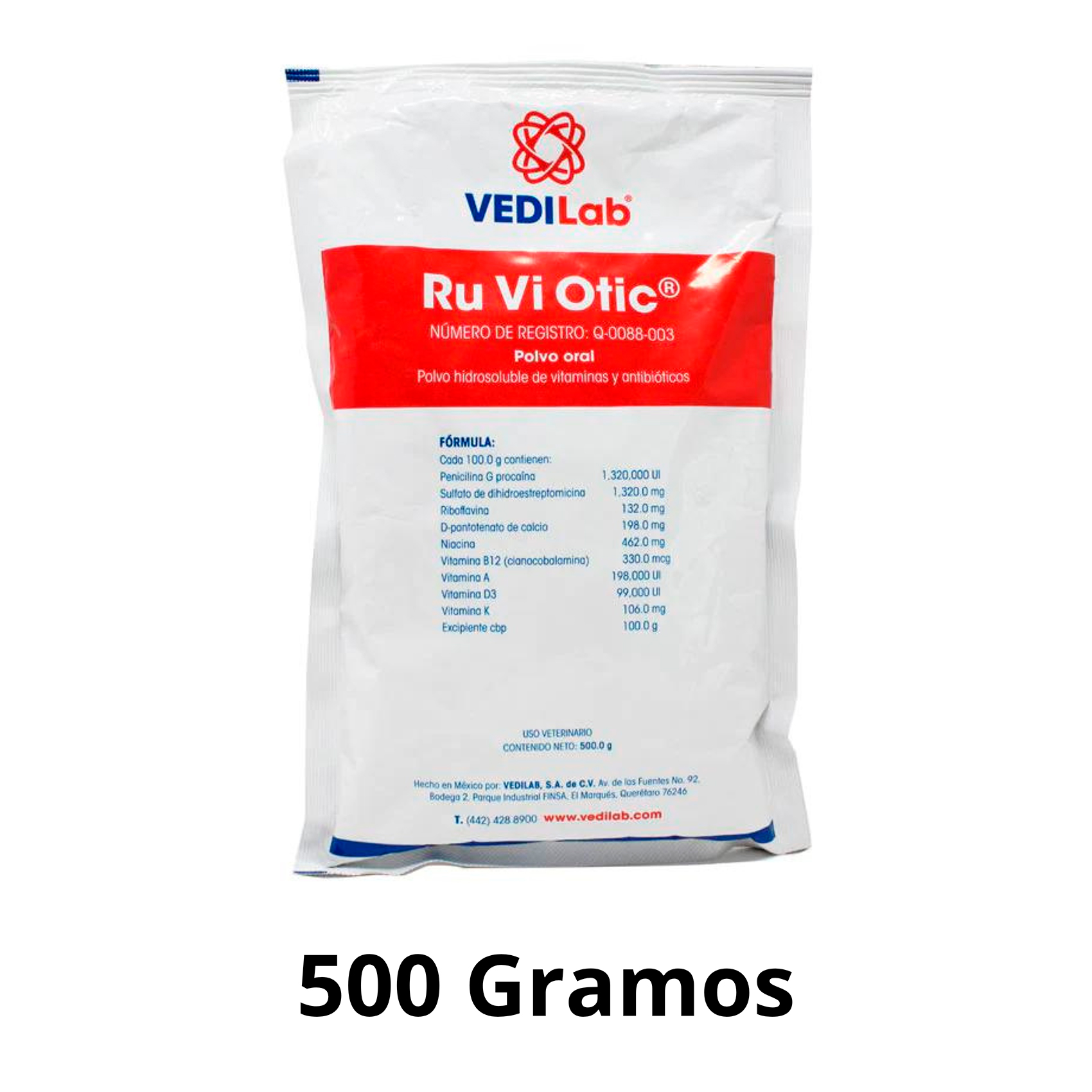 RU VI OTIC 500 GRS SOBRE