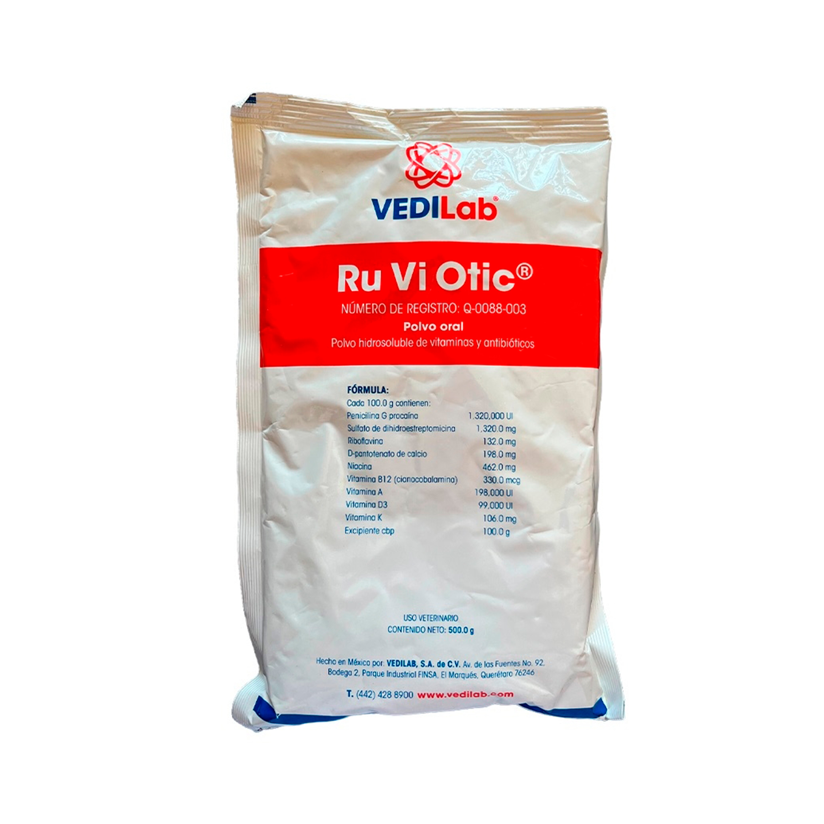 RU VI OTIC 500 GRS SOBRE