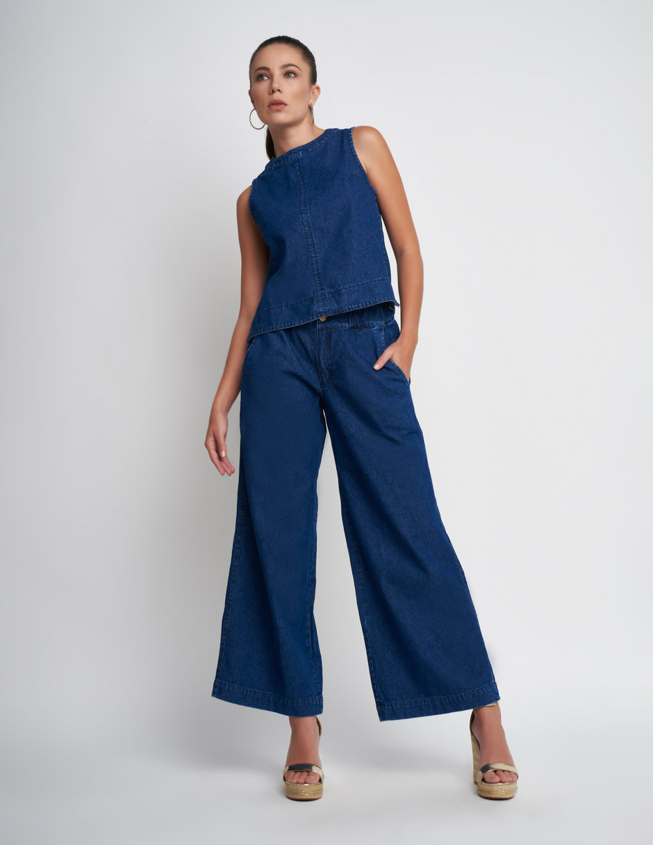 Conjunto Devendi para mujer de mezclilla 100% algodón