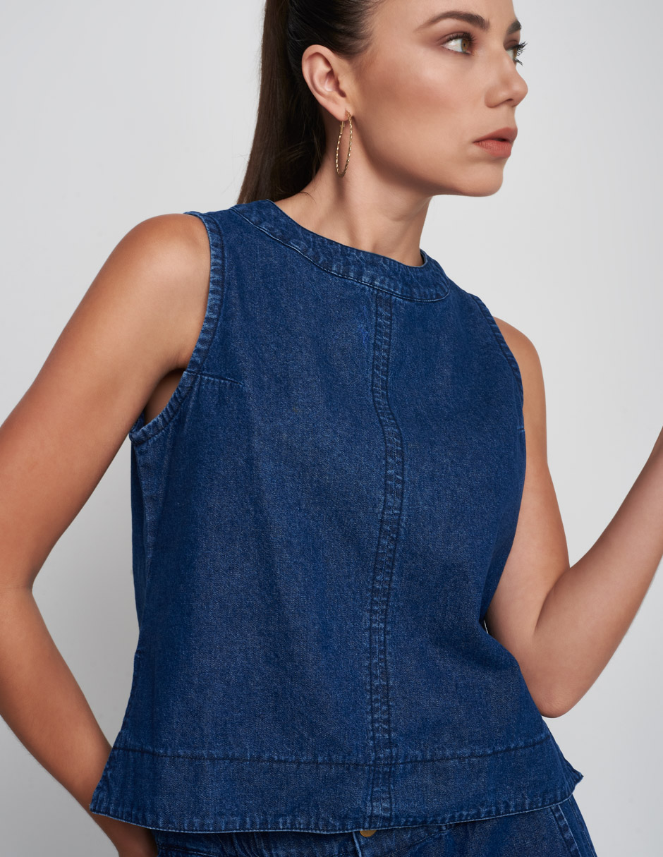 Conjunto Devendi para mujer de mezclilla 100% algodón