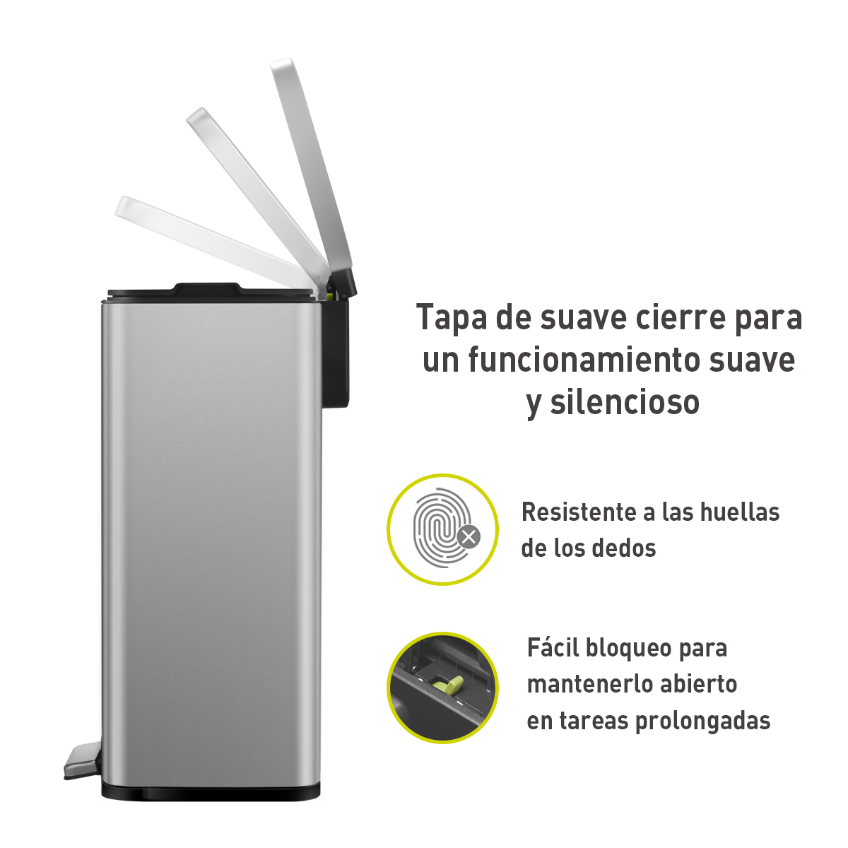 EKO Bote de basura cocina para reciclar 25+20L Madison