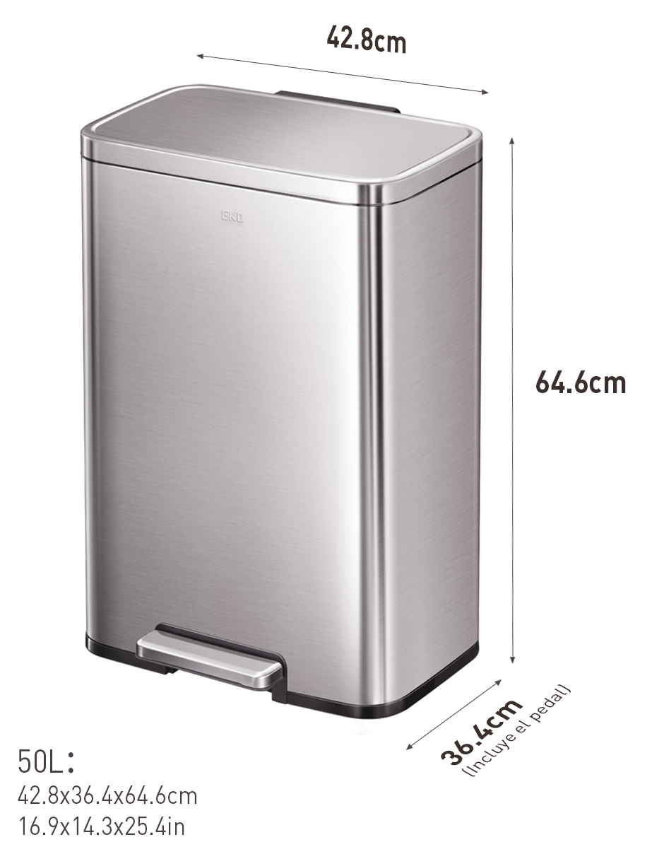 EKO Bote de basura cocina para reciclar 25+20L Madison