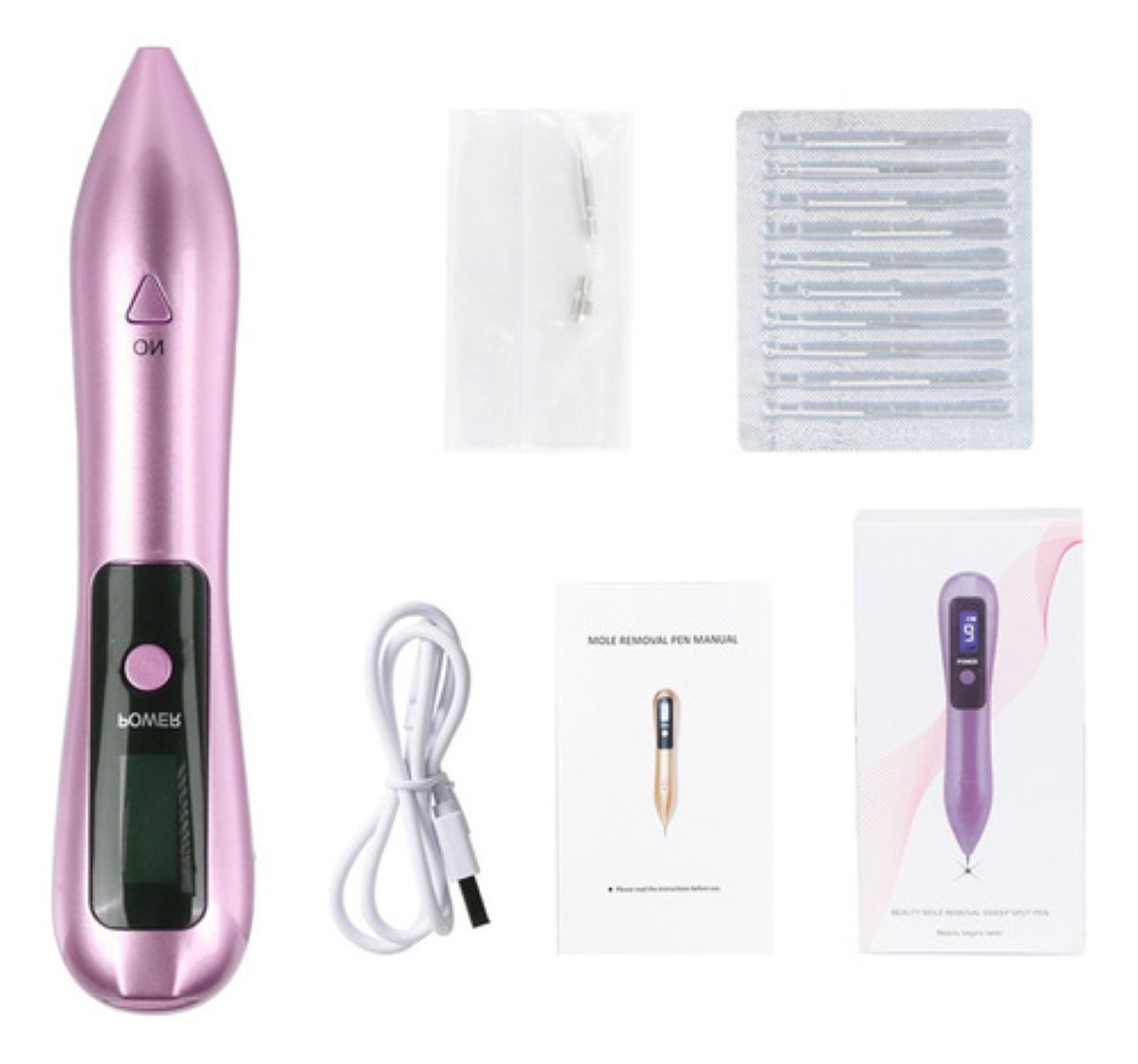 "Herramienta Para Quitar Verrugas Cauterizadora Rosado ".