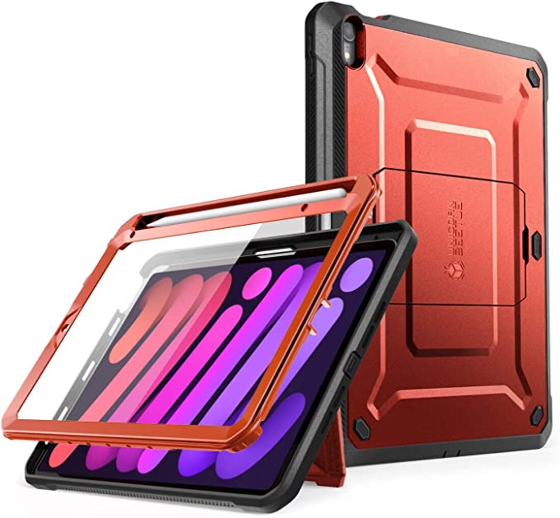 Funda Supcase Funda para iPad Mini 2021 8.3 UBPro SP  Rojo Metalico.