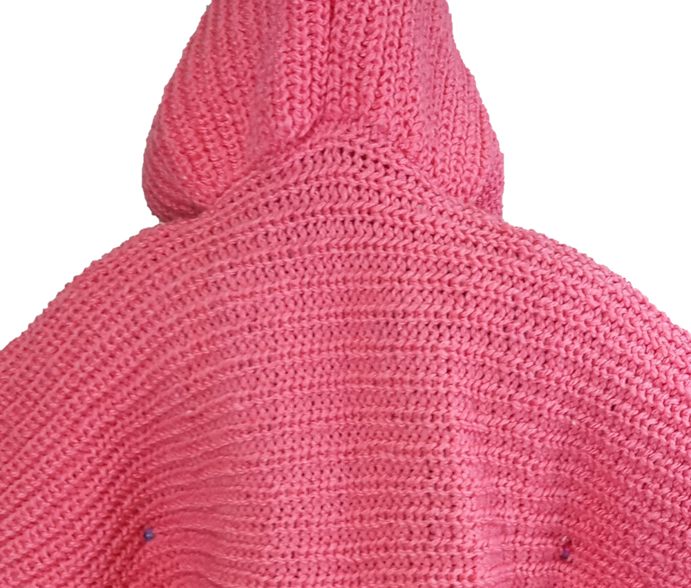Capa Gabán Abrigo con gorro Unicornio para niña color rosa