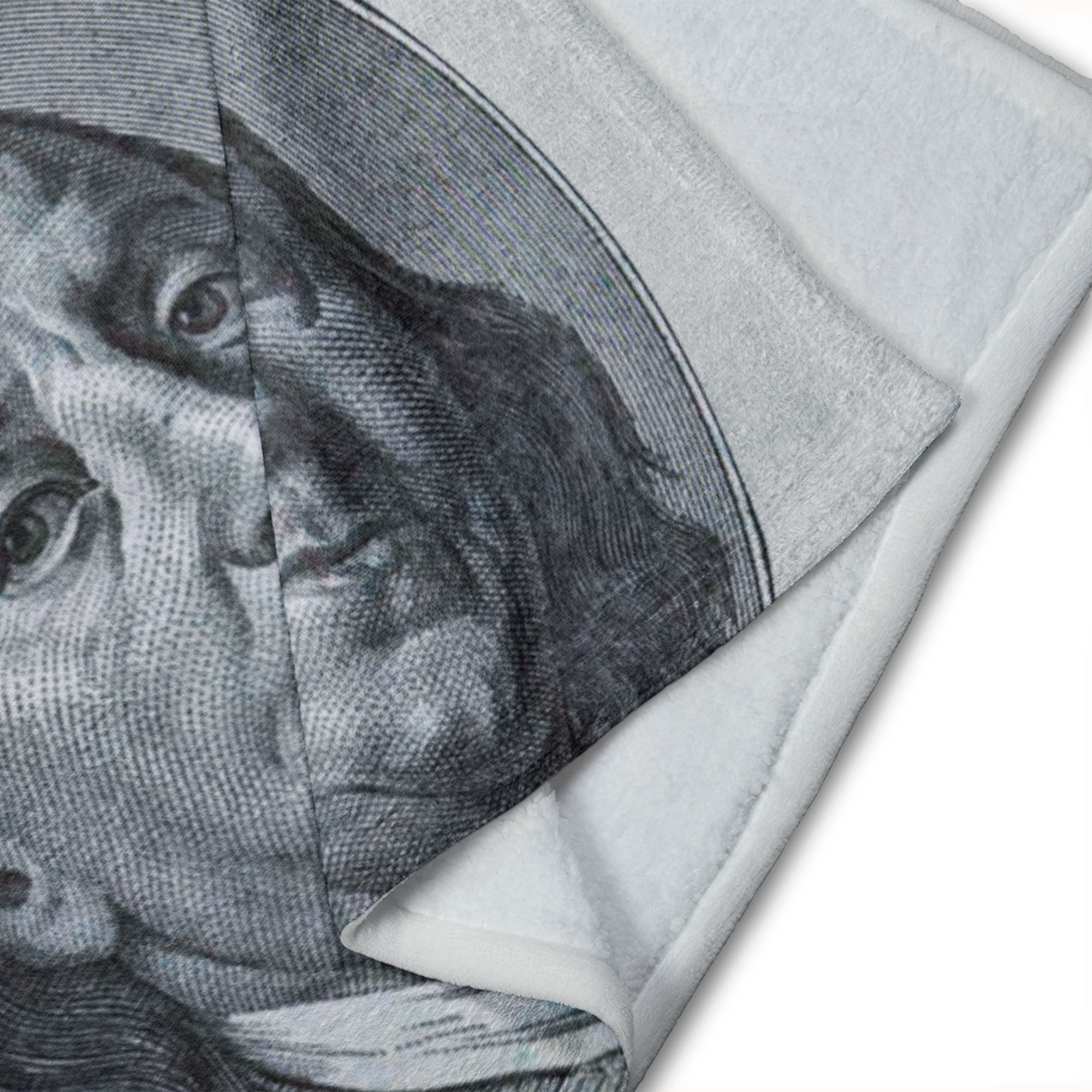 Cobija Manta Frazada Diseño Billete 100 Dolares Resistente a Las Arrugas de Viaje Cama Sofa Sillon Suave.