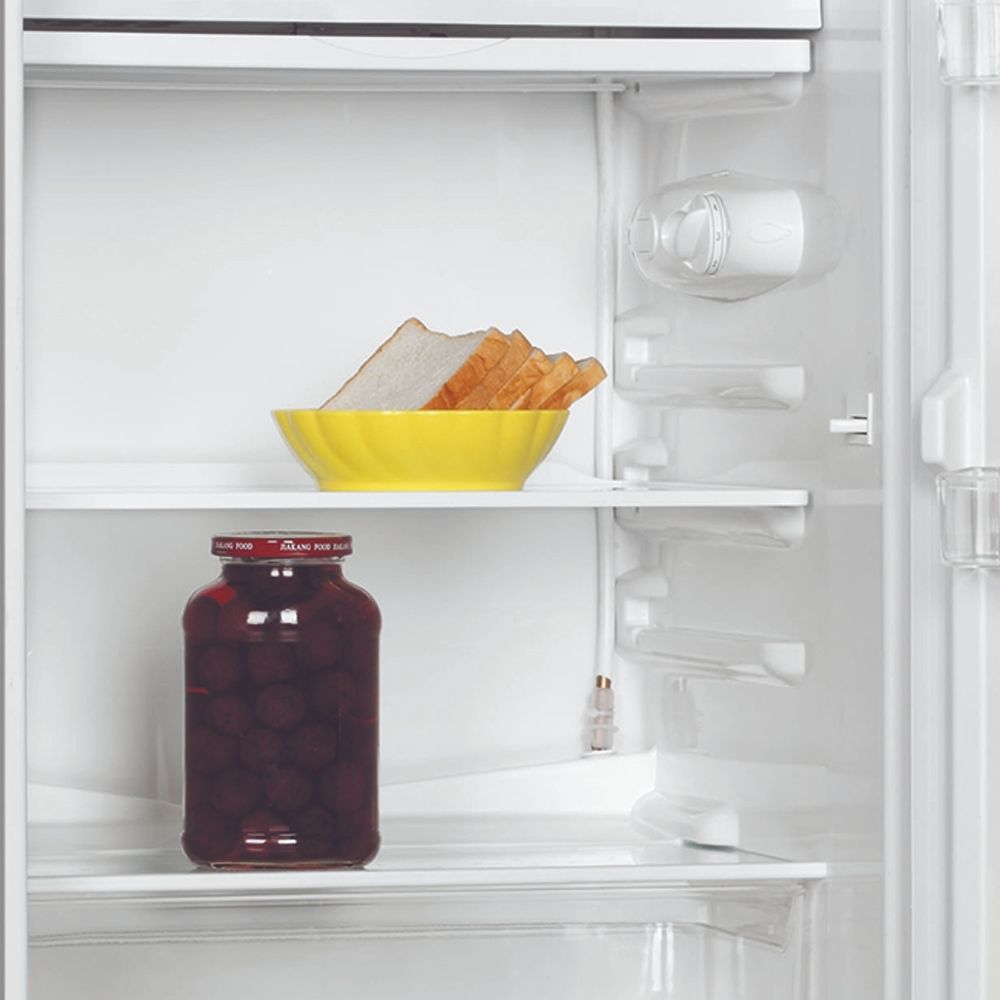 Frigobar mabe capacidad 4 pies 1 puerta inox rmf0411pymx0.