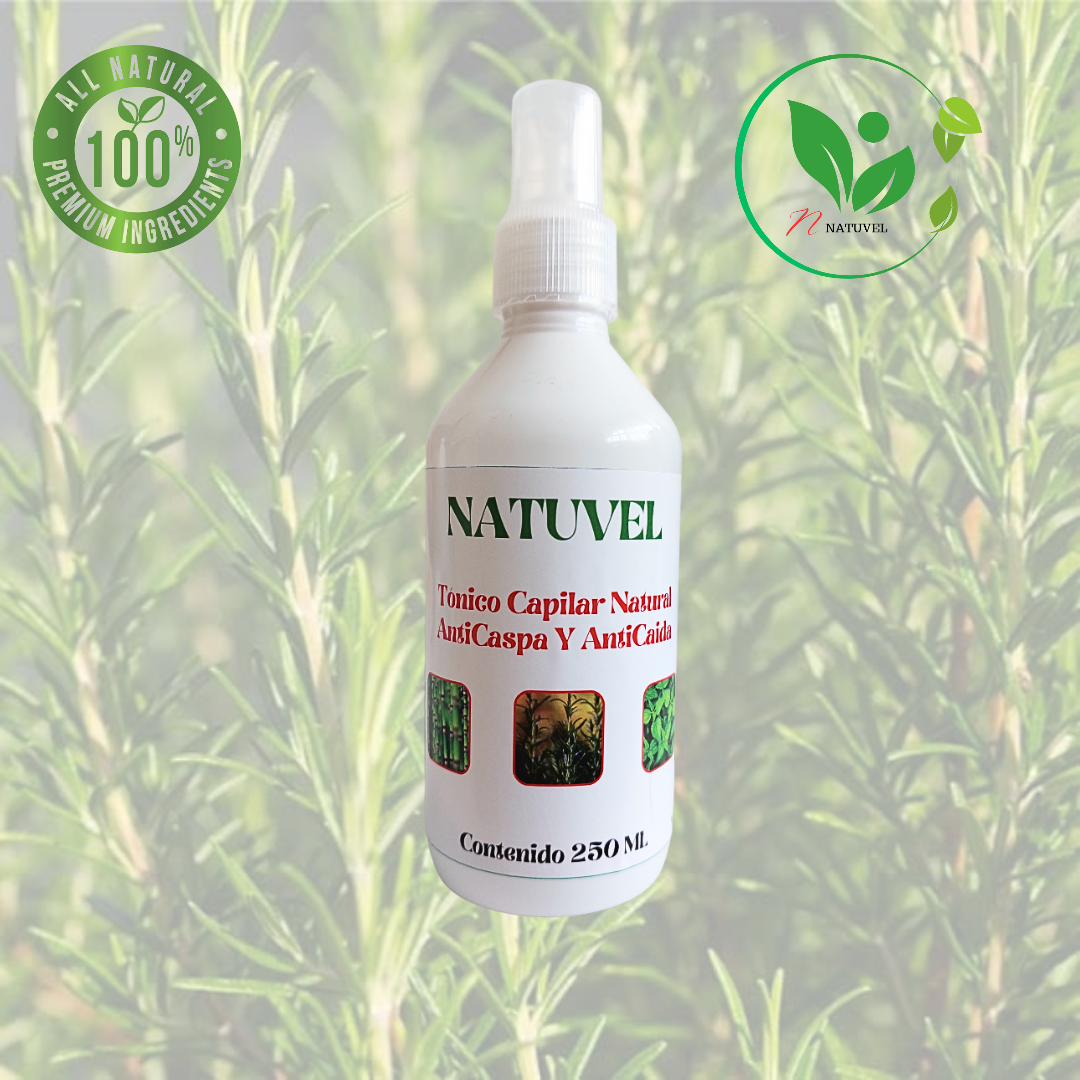 Tónico Capilar Anticaída De cabello Y Anticaspa / Natural 250 ml