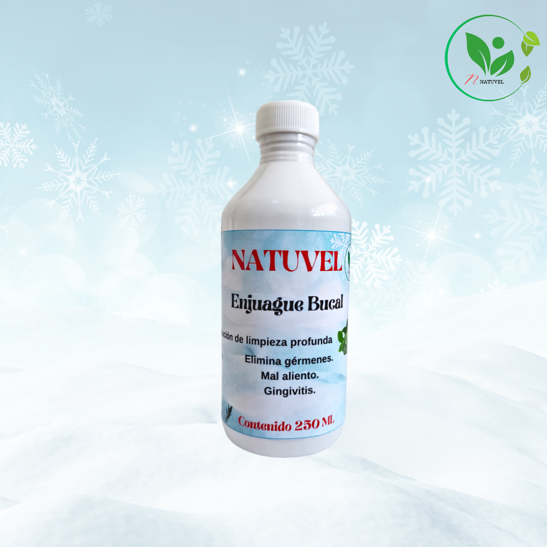 Enjuague Bucal Natural (Natuvel) Sabor Menta 250ml