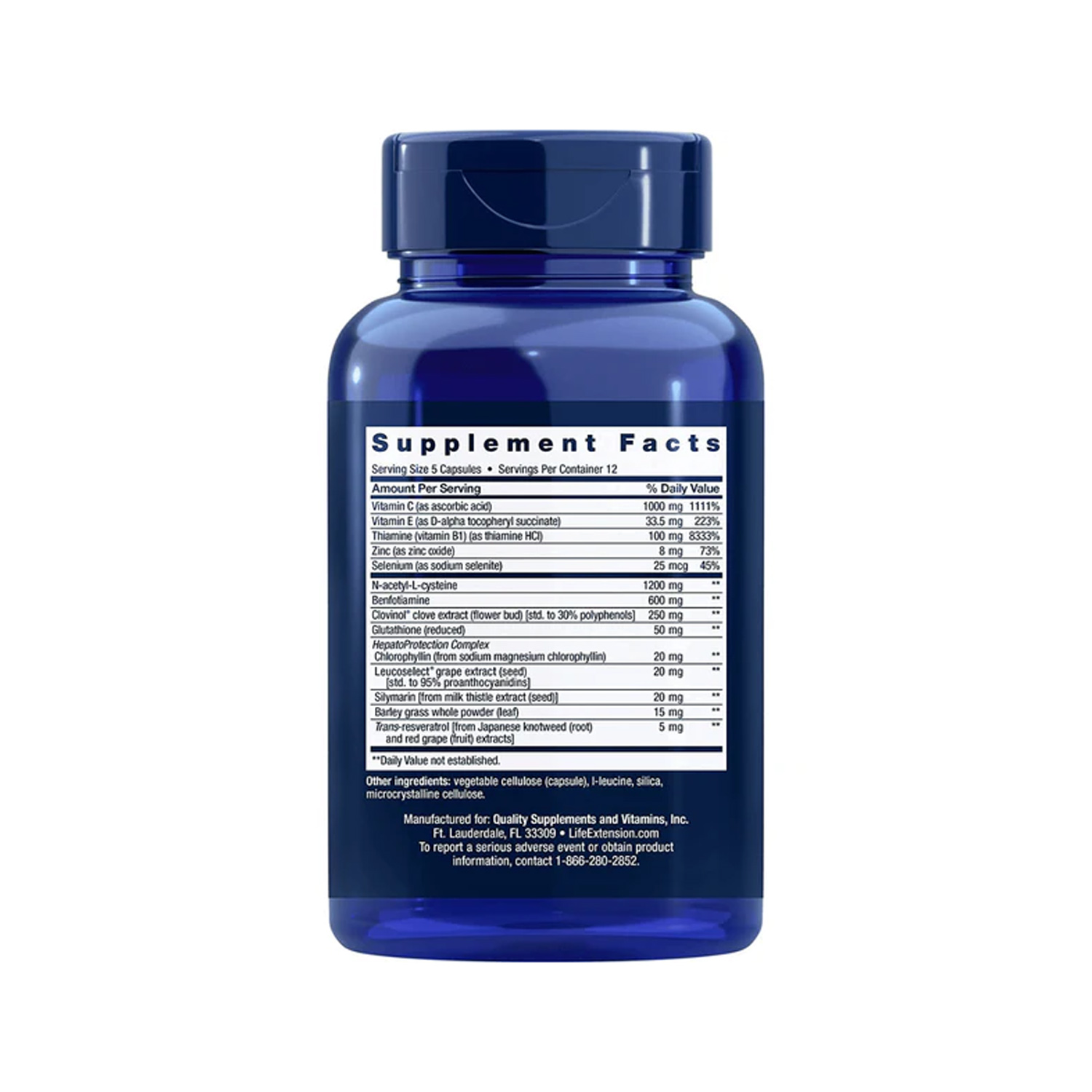 Anti Alcohol Complex Life Extension 60 tabletas Ayuda Los Efectos Del Alcohol Higado Resaca