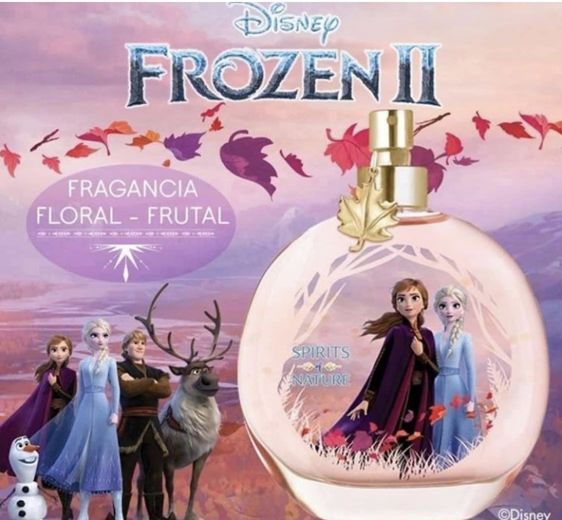 FROZEN II SPIRIT PERFUME/ FRAGANCIA INFANTIL PERFUME PARA NIÑA EXCELENTE AROMA CON DIVERTIDAS NOTAS DE MANDARINA ALGODÓN DE AZÚCAR Y COCO