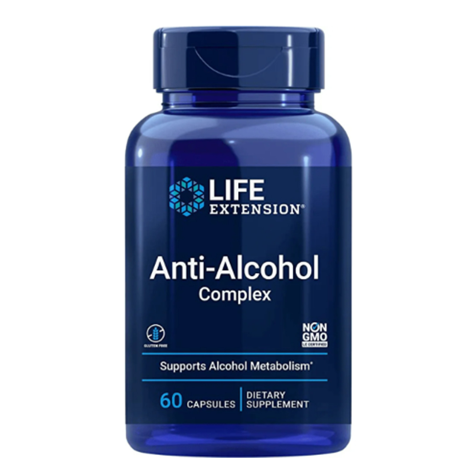 Anti Alcohol Complex Life Extension 60 tabletas Ayuda Los Efectos Del Alcohol Higado Resaca