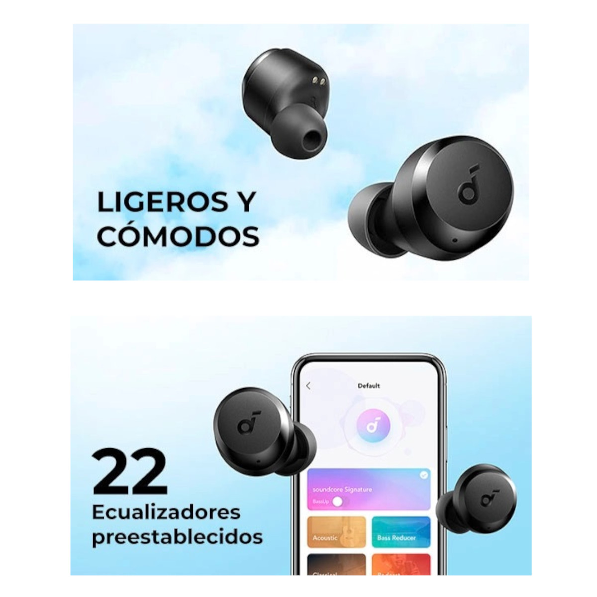 Audífonos Inalámbricos Soundcore Anker A25i 28hrs IPX5 Bluetooth.